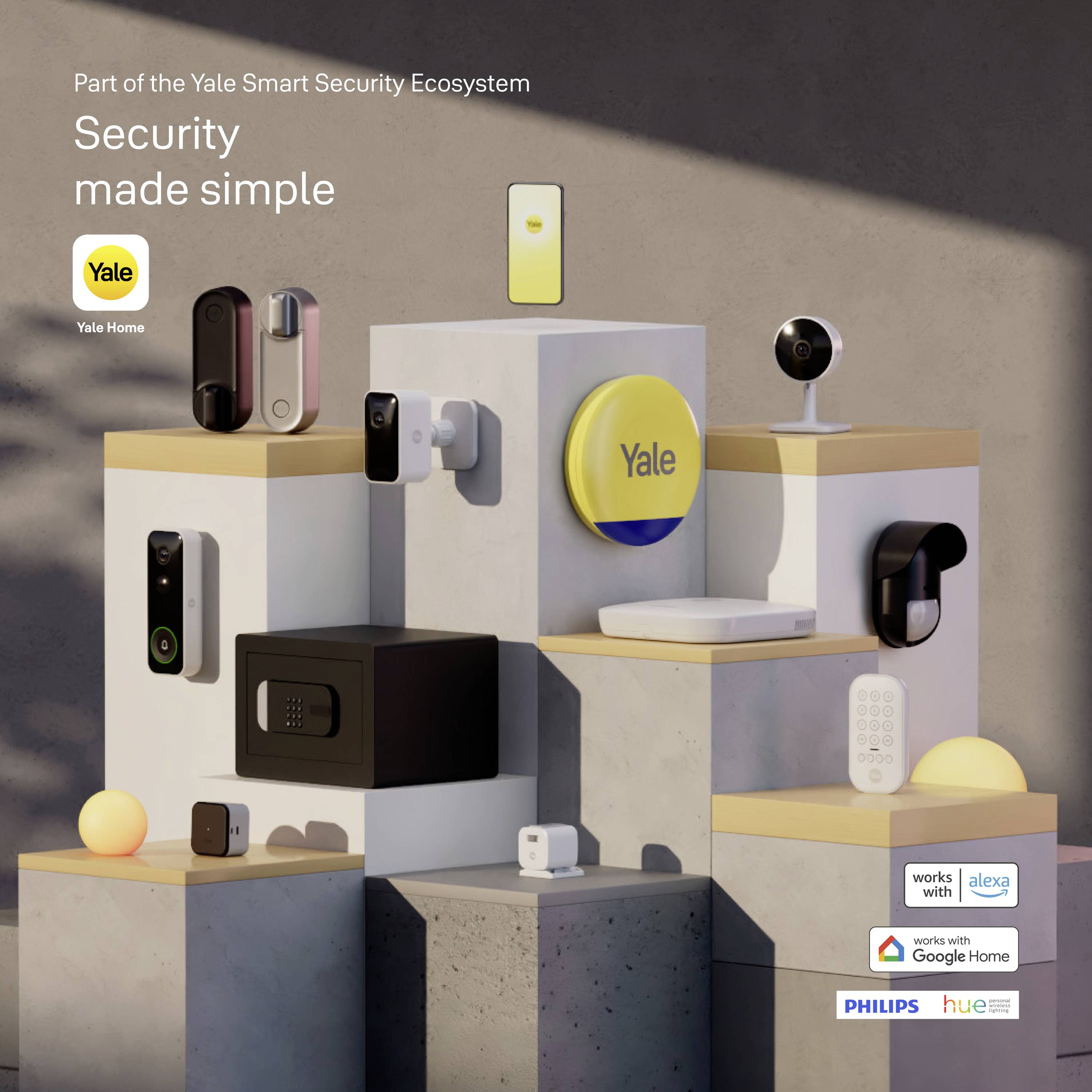 YALE 05/103210/MB Türschloss Bluetooth-fähig