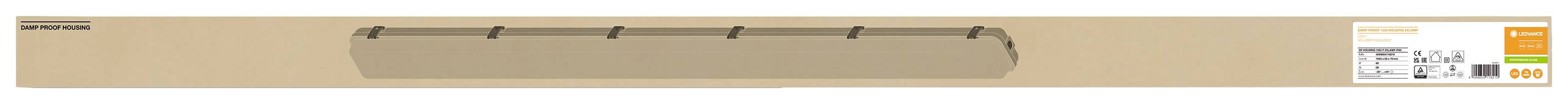 LEDVANCE 4099854118210 Feuchtraumleuchte G13 Grau