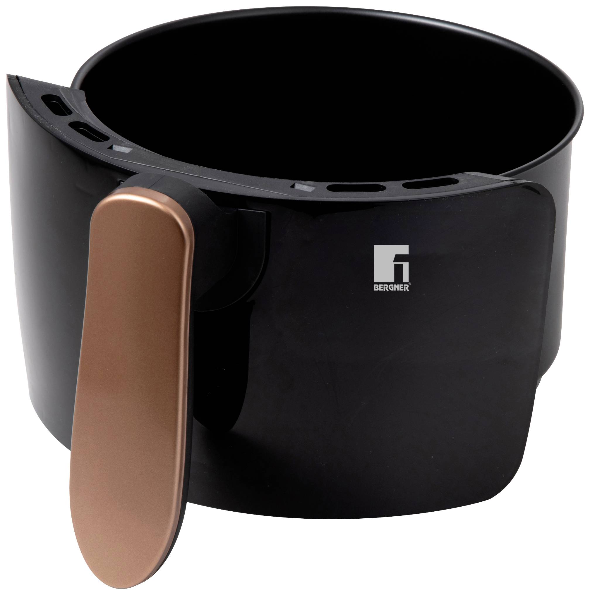 Bergner Heißluft-Fritteuse 2l 1000W Antihaftbeschichtung, Cool-Touch-Gehäuse, Timerfunktion, Überhitzungsschutz, mit Display