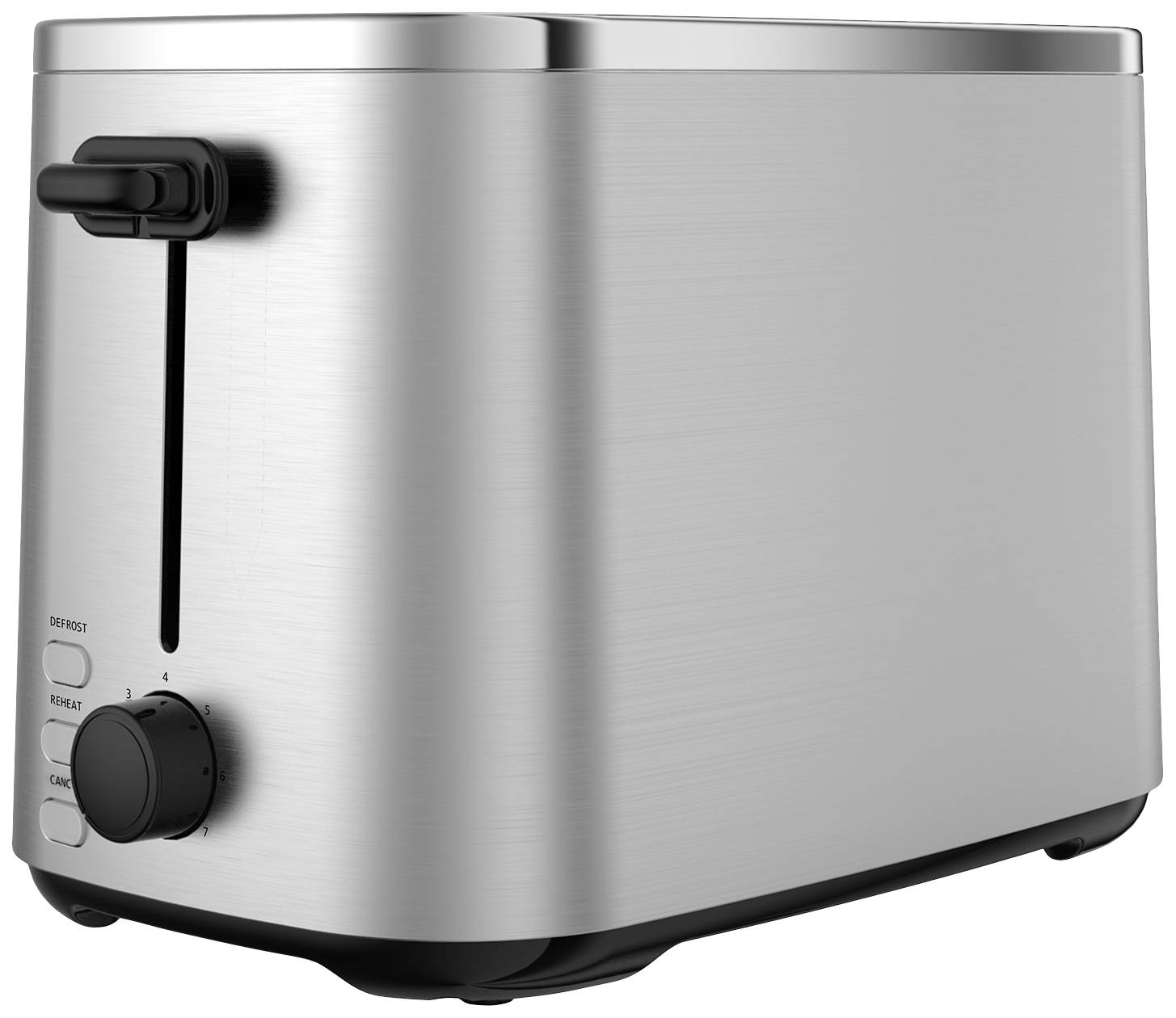 MasterPRO Toaster mit eingebautem Brötchenaufsatz Schwarz/Edelstahl