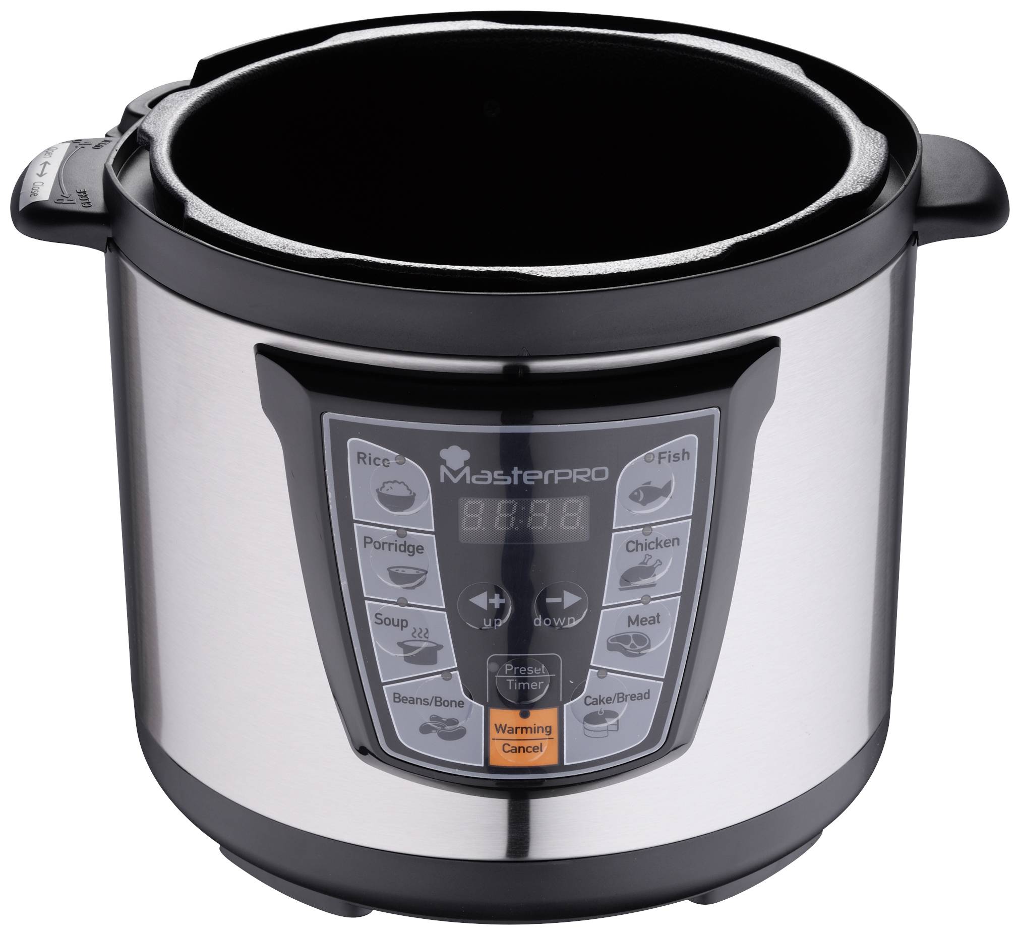 MasterPRO BGMP-9079 Schnellkochtopf Schwarz/Edelstahl