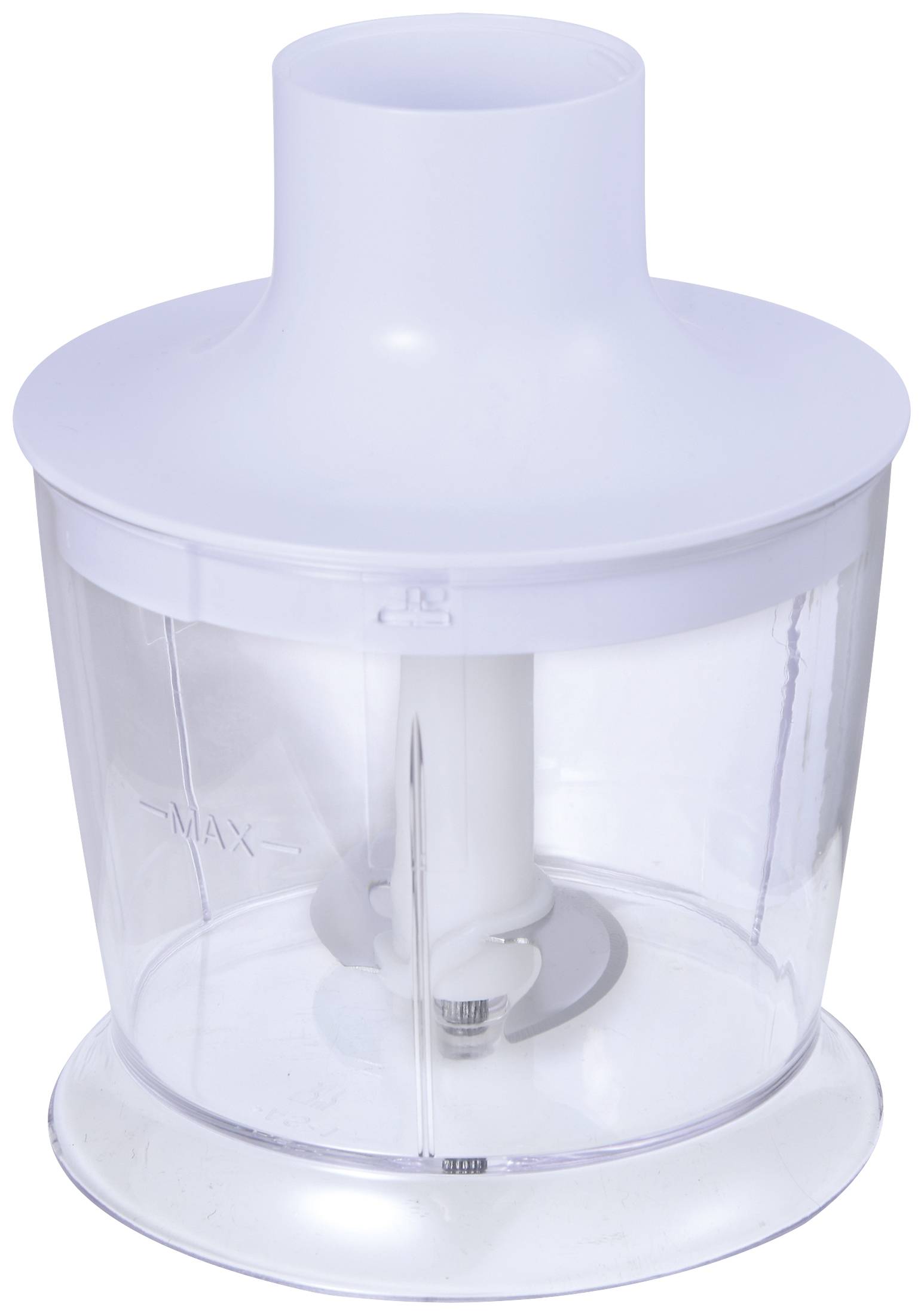 Bergner Stabmixer 800W mit Messbecher, mit Zerkleinereraufsatz Weiß, Holz