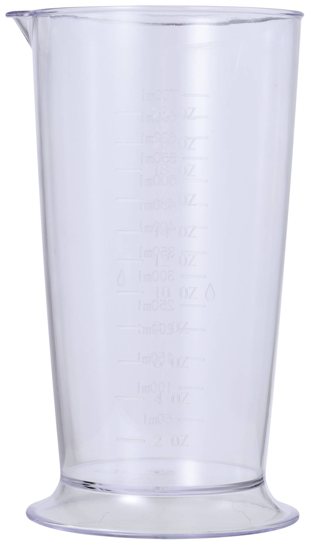 Bergner Stabmixer 800W mit Messbecher, mit Zerkleinereraufsatz Weiß, Holz