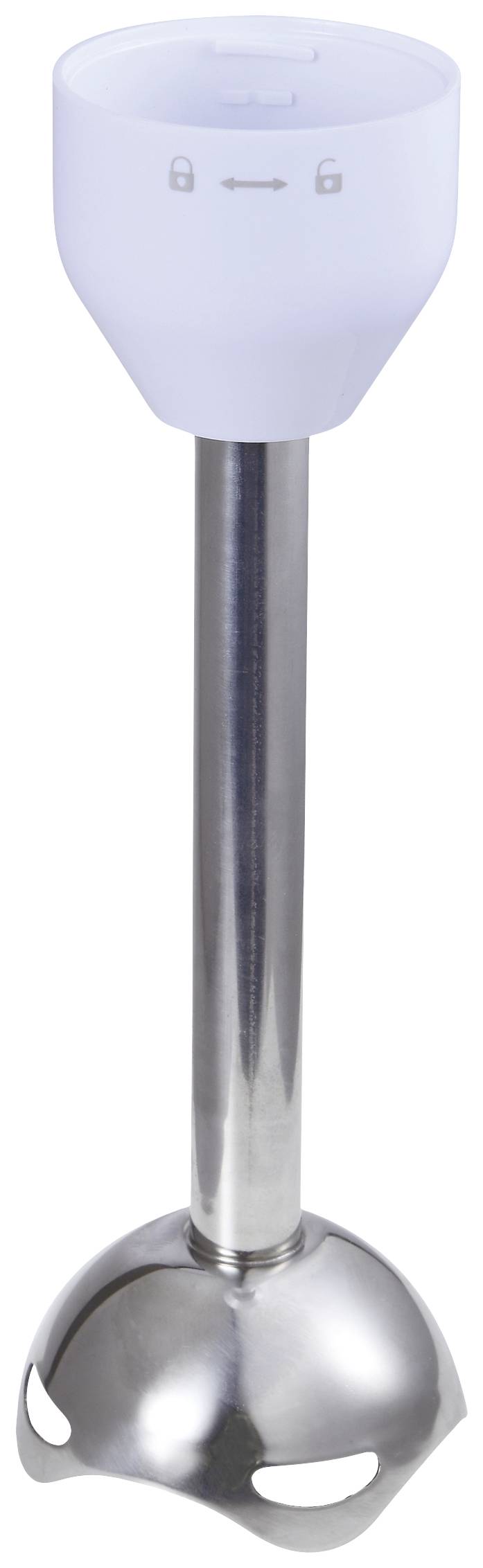 Bergner Stabmixer 800W mit Messbecher, mit Zerkleinereraufsatz Weiß, Holz