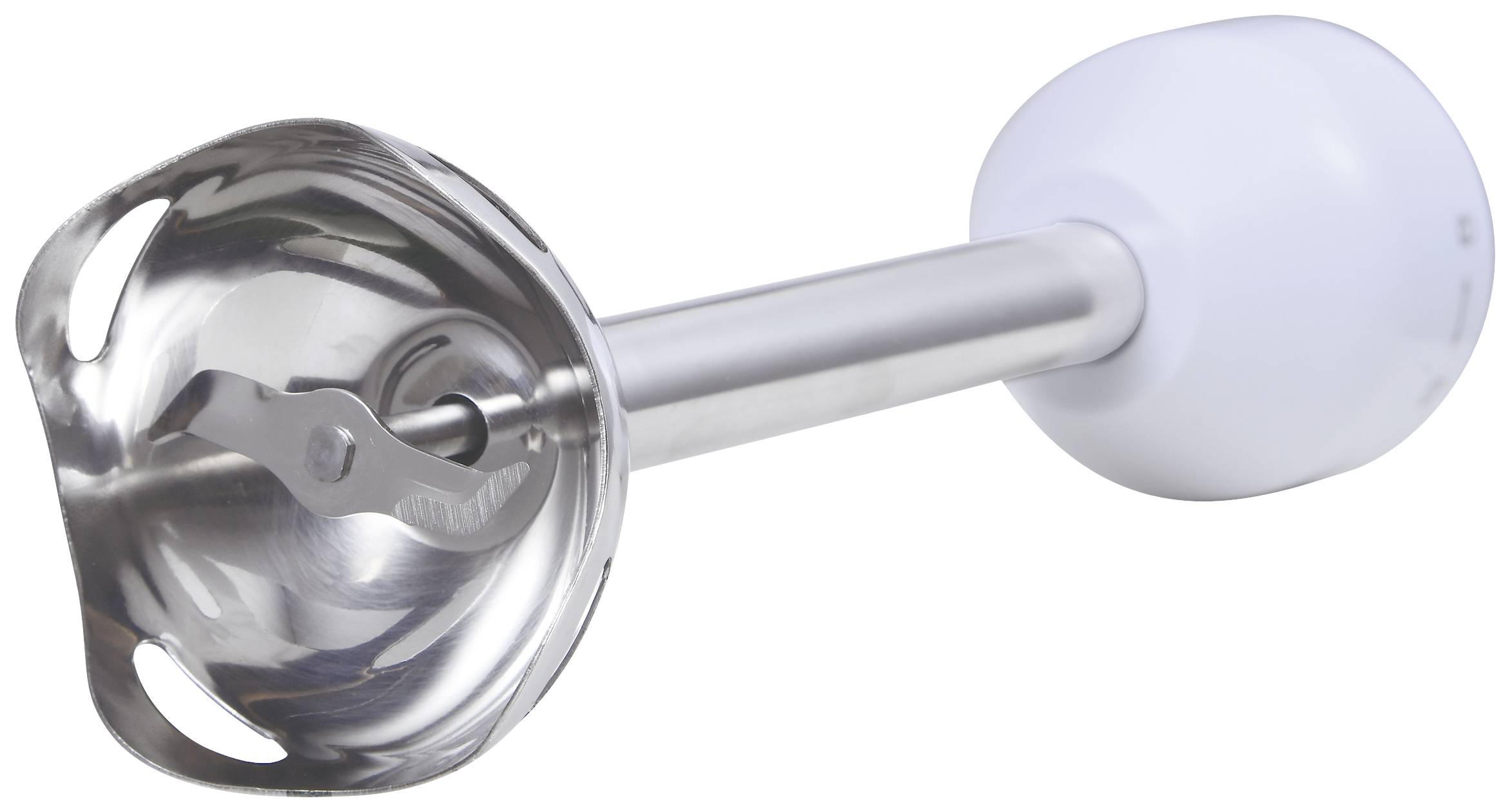 Bergner Stabmixer 800W mit Messbecher, mit Zerkleinereraufsatz Weiß, Holz