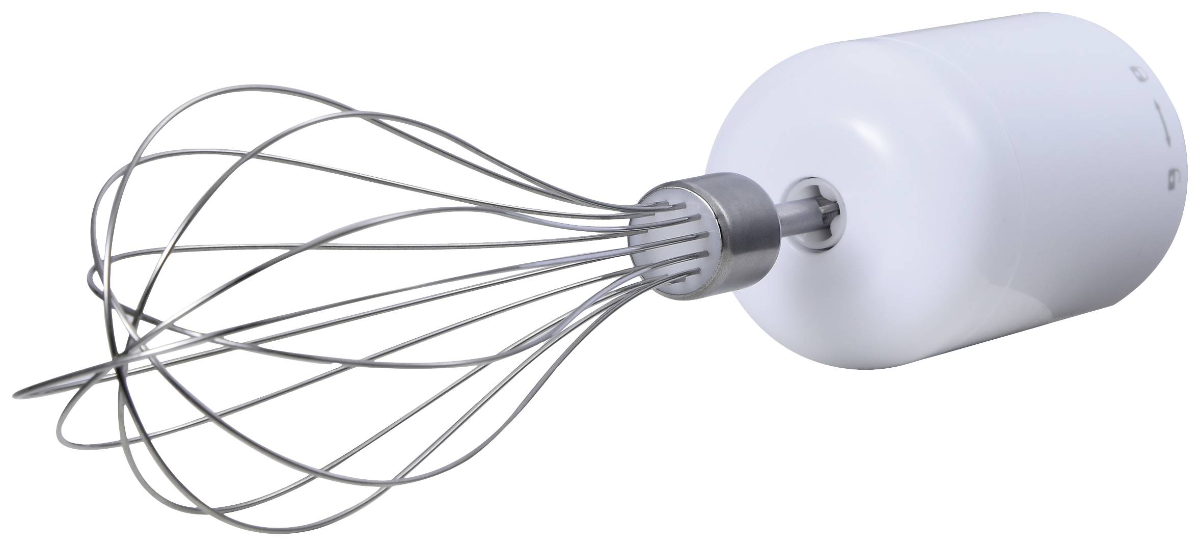 Bergner Stabmixer 800W mit Messbecher, mit Zerkleinereraufsatz Weiß, Holz