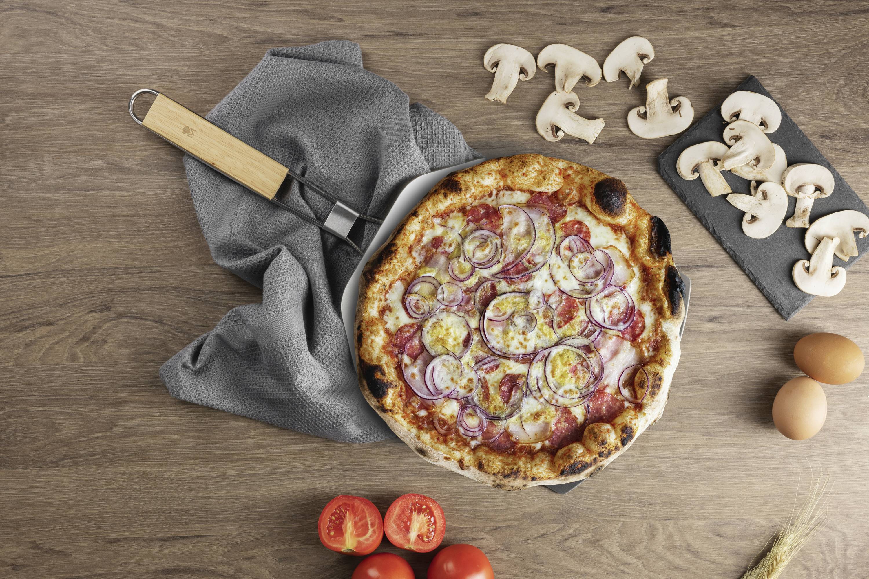 MasterPRO Pizzaschieber Edelstahl, Holz