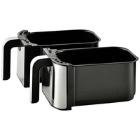 MasterPRO Heißluft-Fritteuse 9l 2400W Antihaftbeschichtung, Cool-Touch-Gehäuse, Timerfunktion, Überhitzungsschutz, mit Display MasterPRO Heißluft-Fritteuse 9l 2400W Antihaftbeschichtung, Cool-Touch-Gehäuse, Timerfunktion, Überhitzungsschutz, mit Display