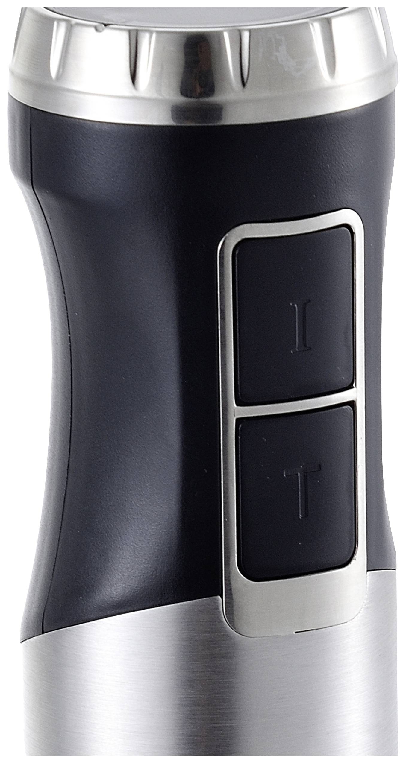 MasterPRO Stabmixer 1000W mit Messbecher, mit Mixbecher Schwarz/Edelstahl, Transparent