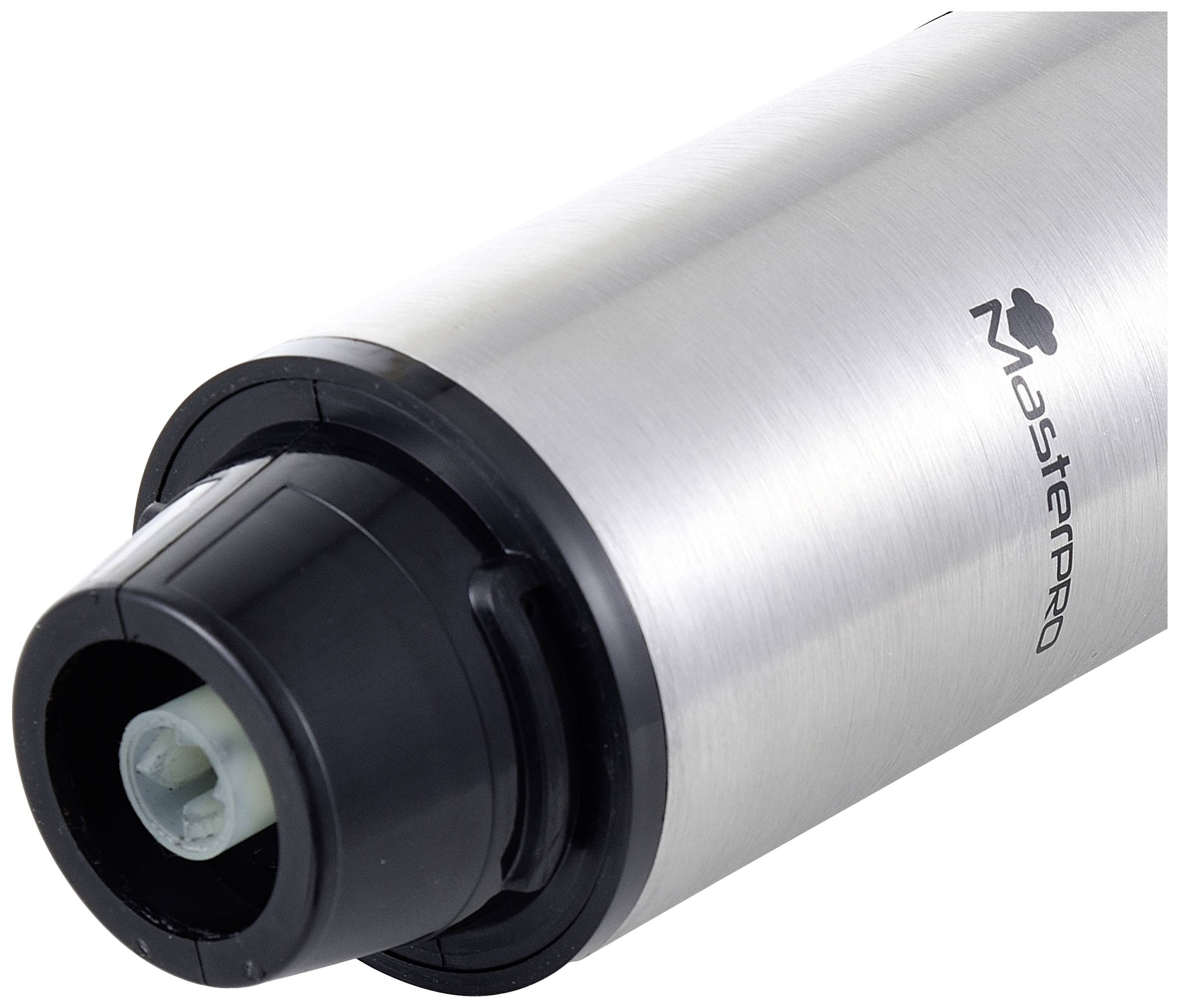 MasterPRO Stabmixer 1000W mit Messbecher, mit Mixbecher Schwarz/Edelstahl, Transparent