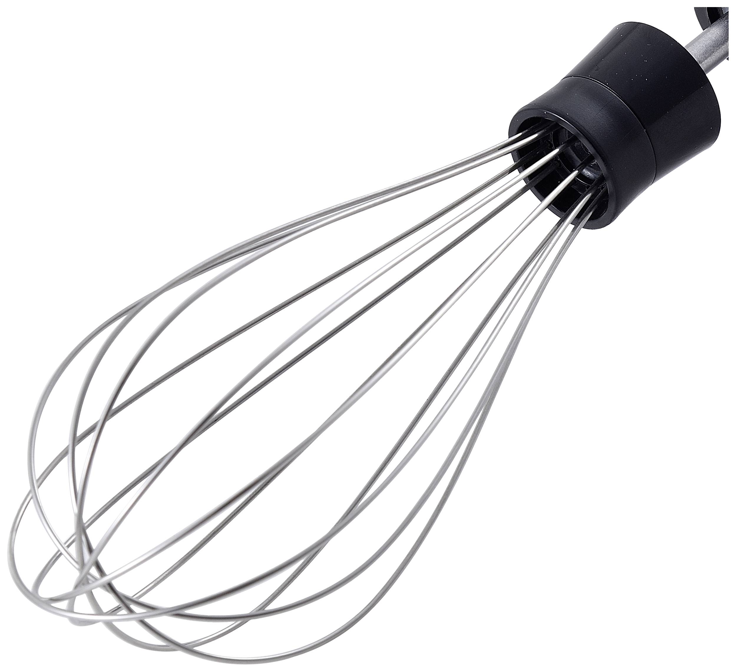 MasterPRO Stabmixer 1000W mit Messbecher, mit Mixbecher Schwarz/Edelstahl, Transparent