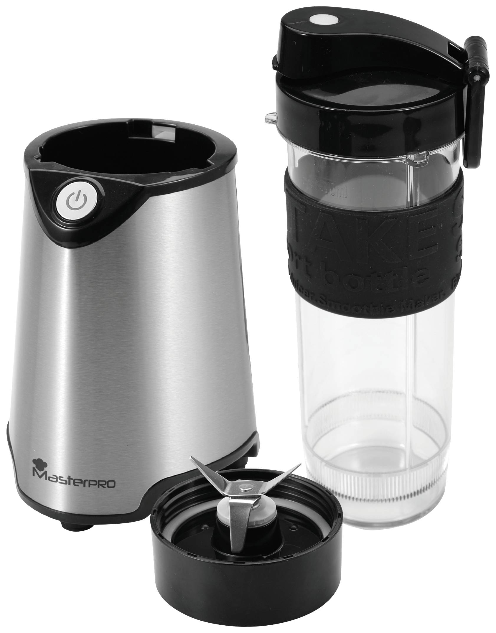 MasterPRO Standmixer 300W Edelstahl, Schwarz