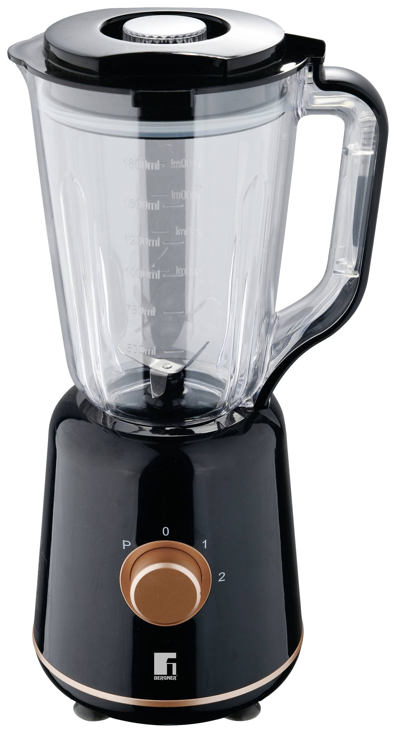 Bergner Standmixer 800 W Schwarz, Kupfer