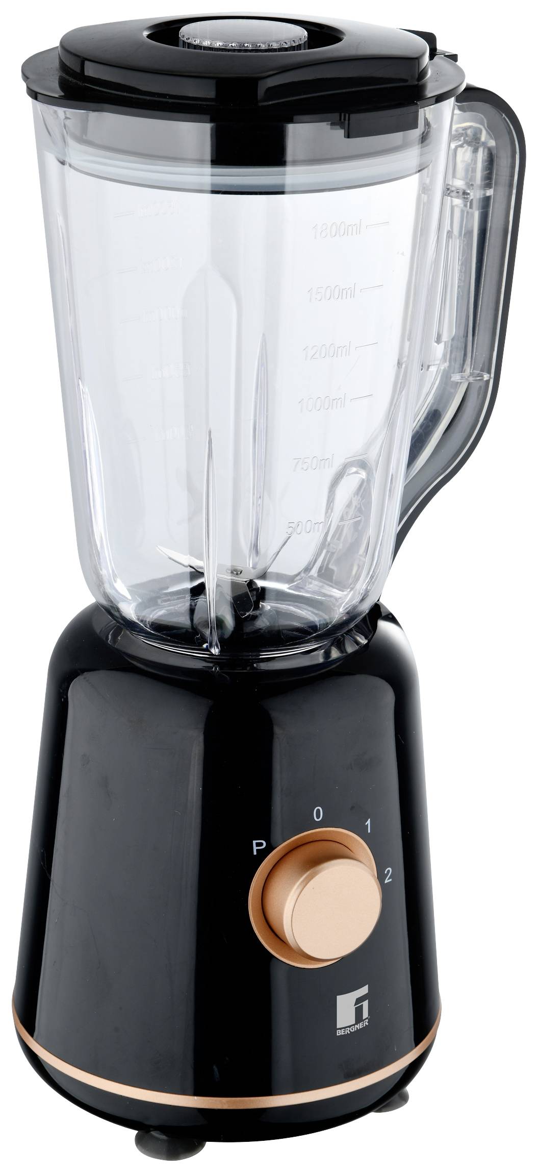 Bergner Standmixer 800 W Schwarz, Kupfer