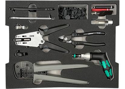 Stäubli Werkzeugkoffer für MC4 und MC4-Evo 2 32.6126 Inhalt: 1 Set