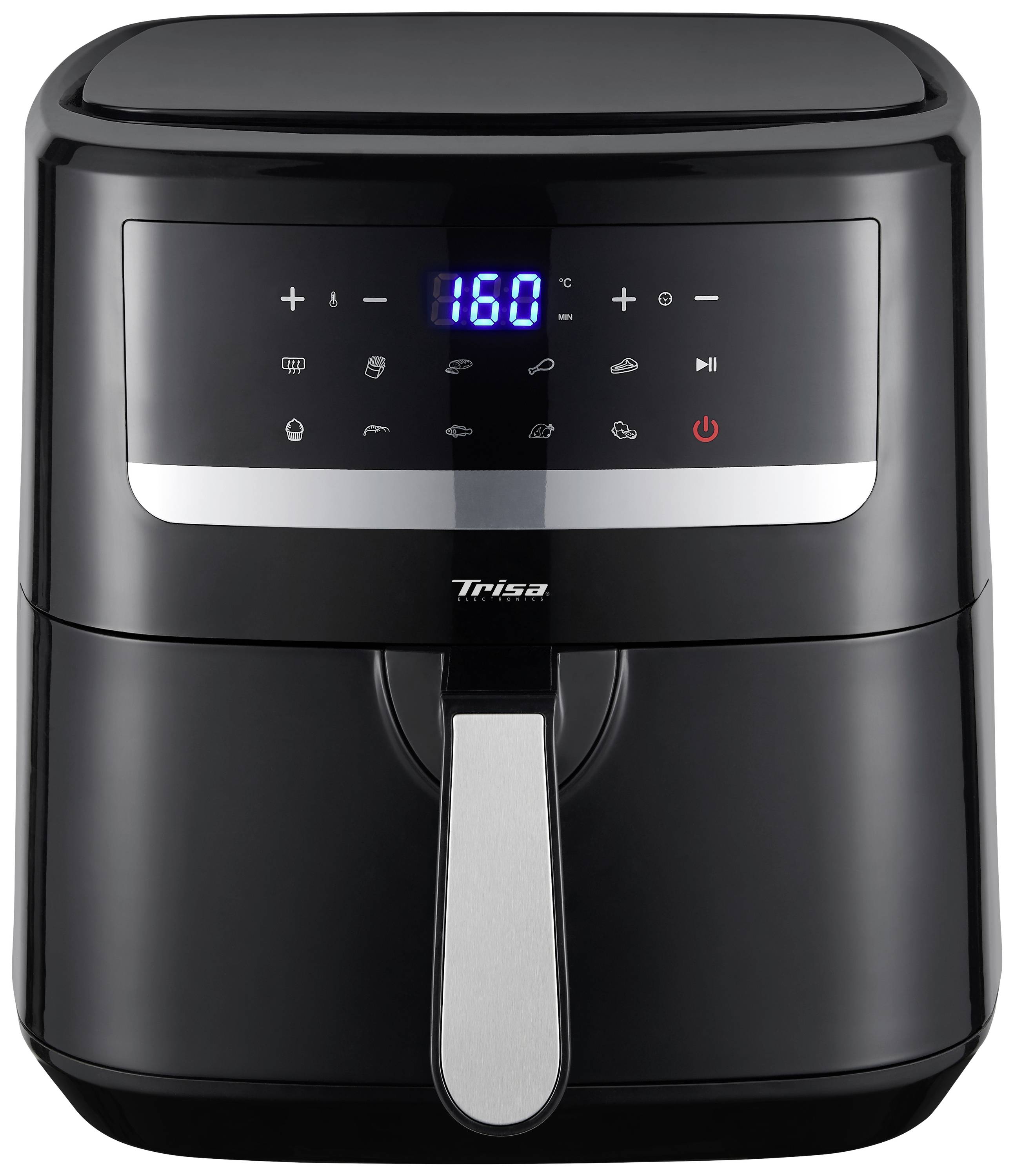 Trisa Crunchy Fry Heißluft-Fritteuse 7.5 l 1600 W Schwarz