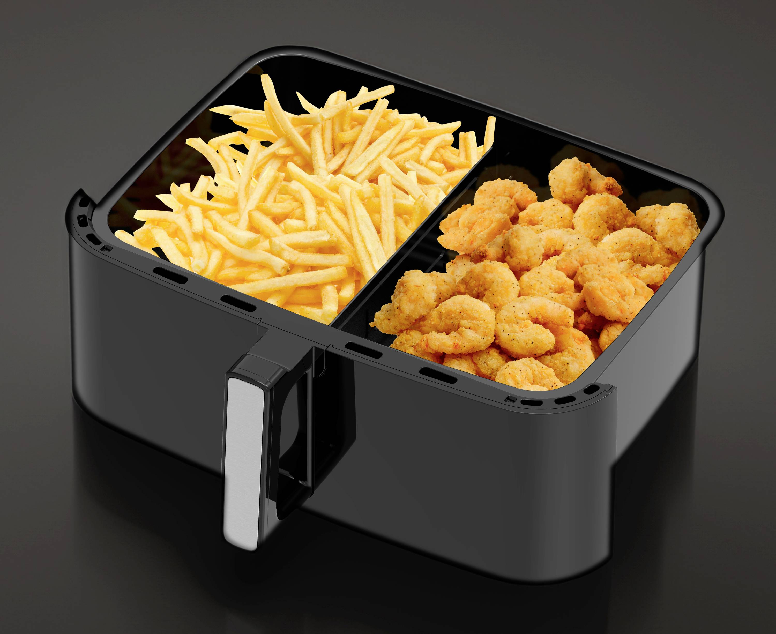 Trisa Crunchy Fry Pro Heißluft-Fritteuse 10l 2400W Schwarz