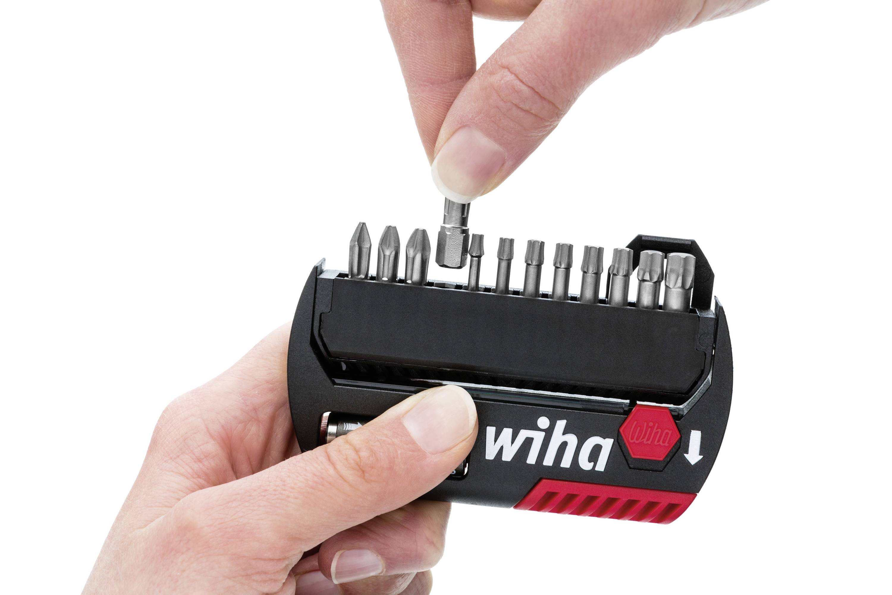 Wiha 39040 Bit-Set 13teilig Kreuzschlitz Phillips, Kreuzschlitz Pozidriv, TORX inkl. Bithalter