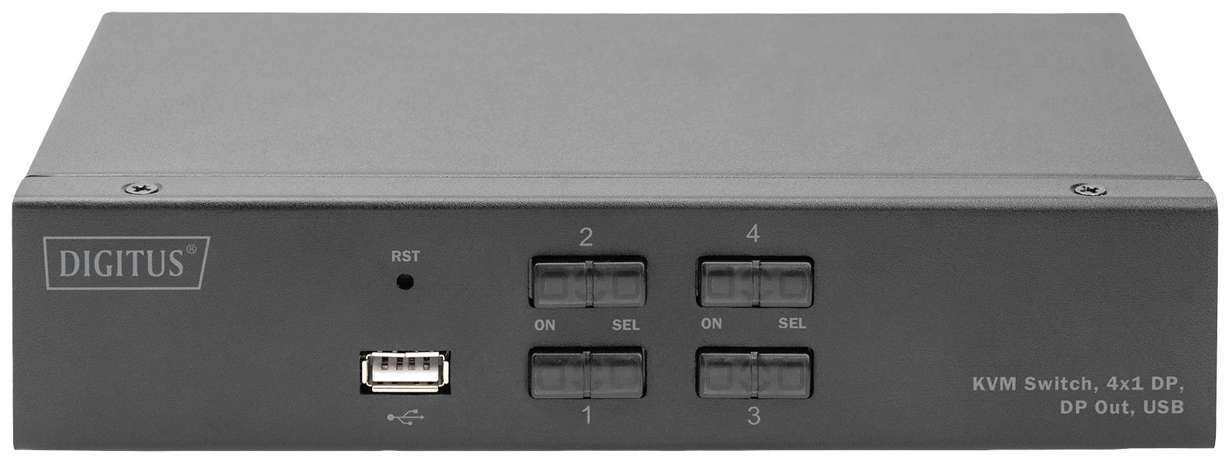 Digitus DS-12891 1+4 Port KVM-Umschalter DisplayPort® 3840 x 2160 Pixel