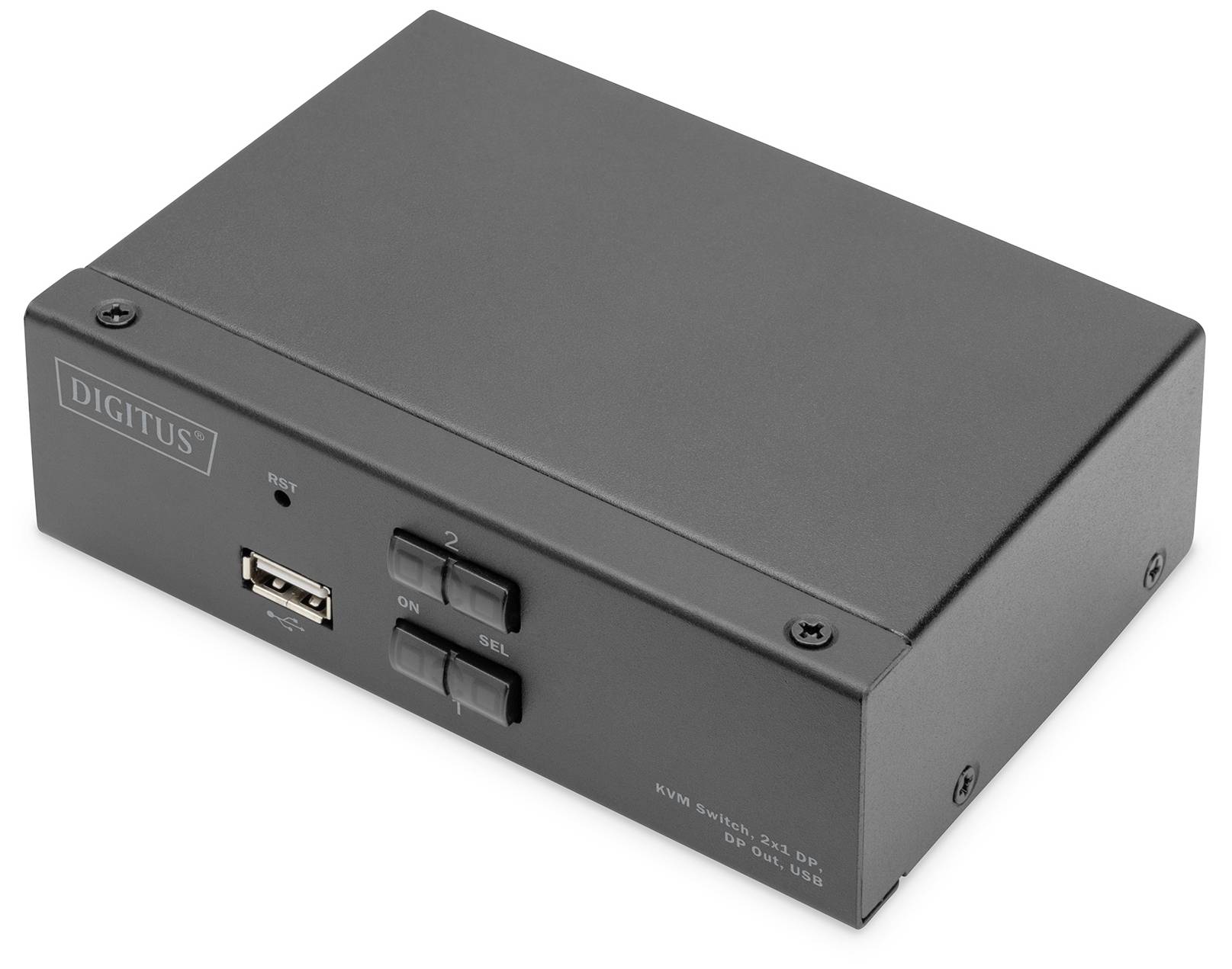 Digitus DS-12851 1+2 Port KVM-Umschalter DisplayPort® 3840 x 2160 Pixel