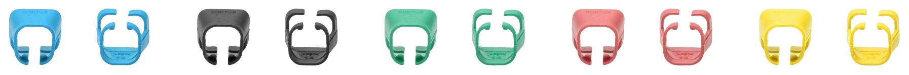 Digitus A-CC-M Patchkabel-Farbclips Gelb, Grün, Rot, Schwarz, Blau 100St.