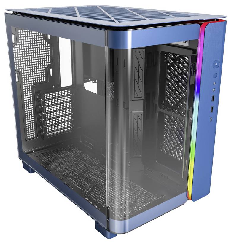 MONTECH KING 95 Tempered Glass ARGB Midi-Tower PC-Gehäuse Blau