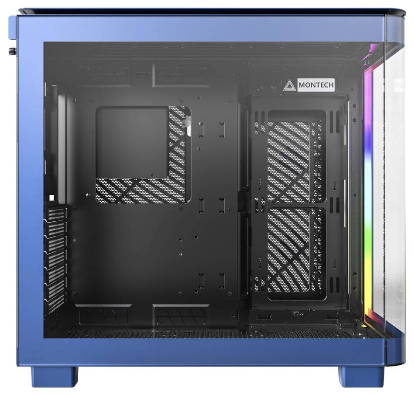 MONTECH KING 95 Tempered Glass ARGB Midi-Tower PC-Gehäuse Blau