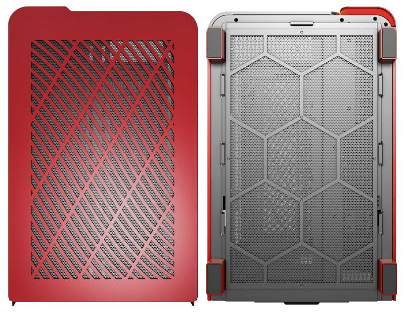 MONTECH KING 95 Tempered Glass ARGB Midi-Tower PC-Gehäuse Rot