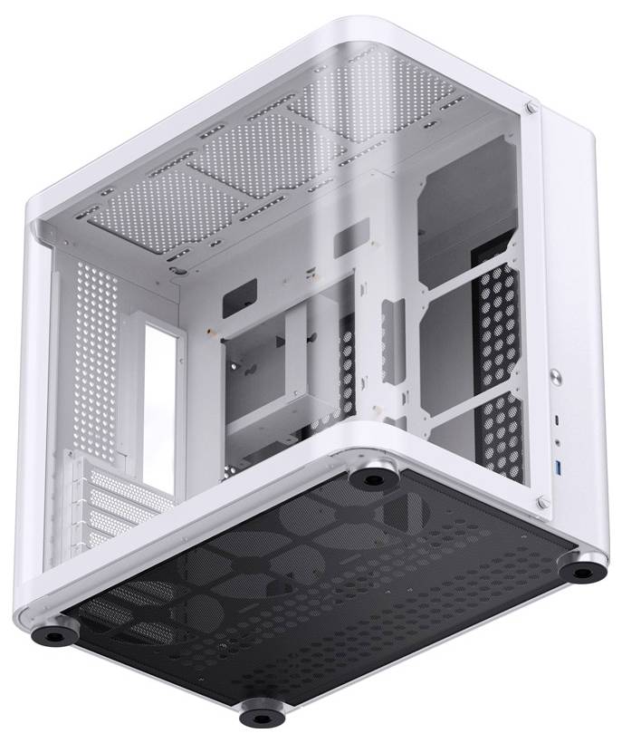 Jonsbo TK-2 2.0 Tempered Glass Midi-Tower PC-Gehäuse Weiß