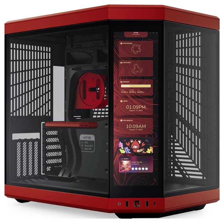 HYTE Y70 Touch Midi-Tower PC-Gehäuse Schwarz