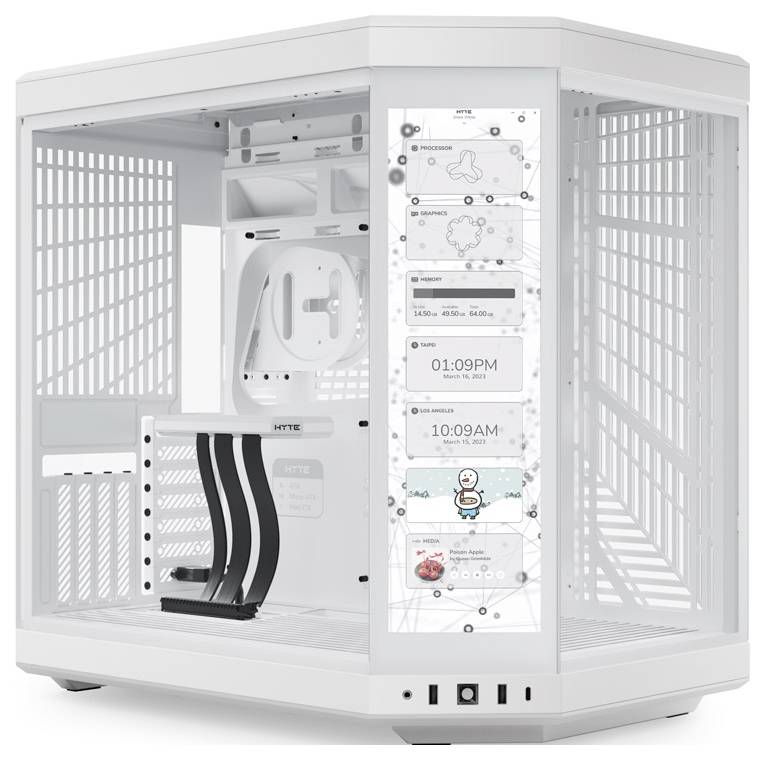 HYTE Y70 Touch Midi-Tower PC-Gehäuse Weiß