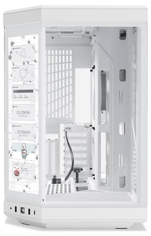 HYTE Y70 Touch Midi-Tower PC-Gehäuse Weiß