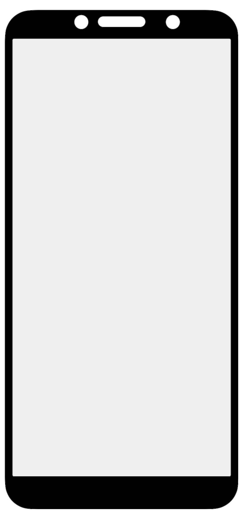 Teccus Fullscreen Displayschutzglas Huawei Y5P 1 St. Anti-Fingerprint, kratzfest 62731