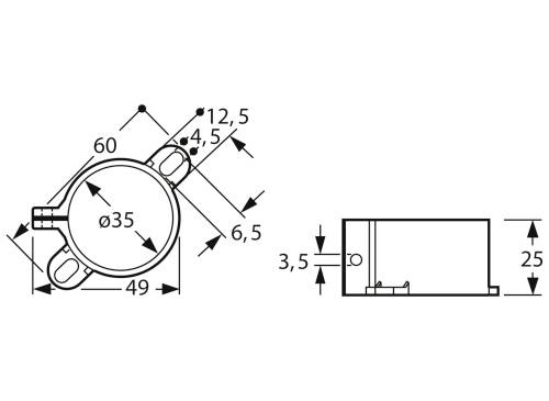 FTCAP NRS 35 Elko-Befestigungsschelle Schraubanschluss (Ø x L) 35mm x 60mm 1St.
