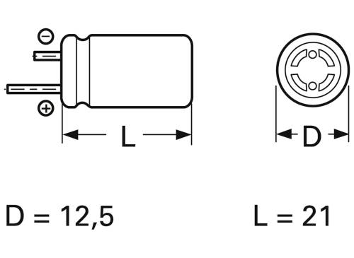 Frolyt E-KR3071 Elektrolyt-Kondensator radial bedrahtet 5mm 220 µF 40V (Ø x L) 12.5mm x 21mm
