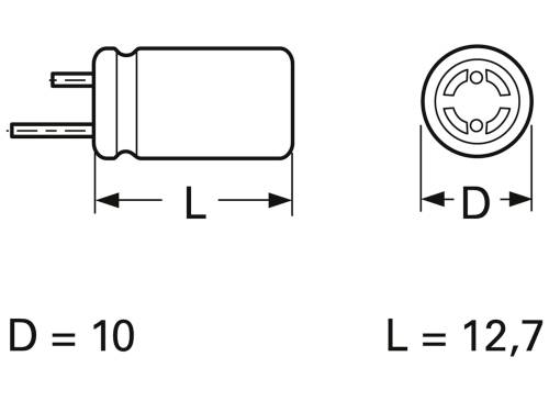 Frolyt E-KSU317 Bipolarer Kondensator radial bedrahtet 5mm 47 µF 50V 20% (Ø x L) 10mm x 12.7mm