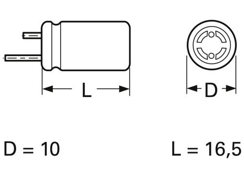 Frolyt E-KSU367 Bipolarer Kondensator radial bedrahtet 5mm 47 µF 63V 20% (Ø x L) 10mm x 16.5mm