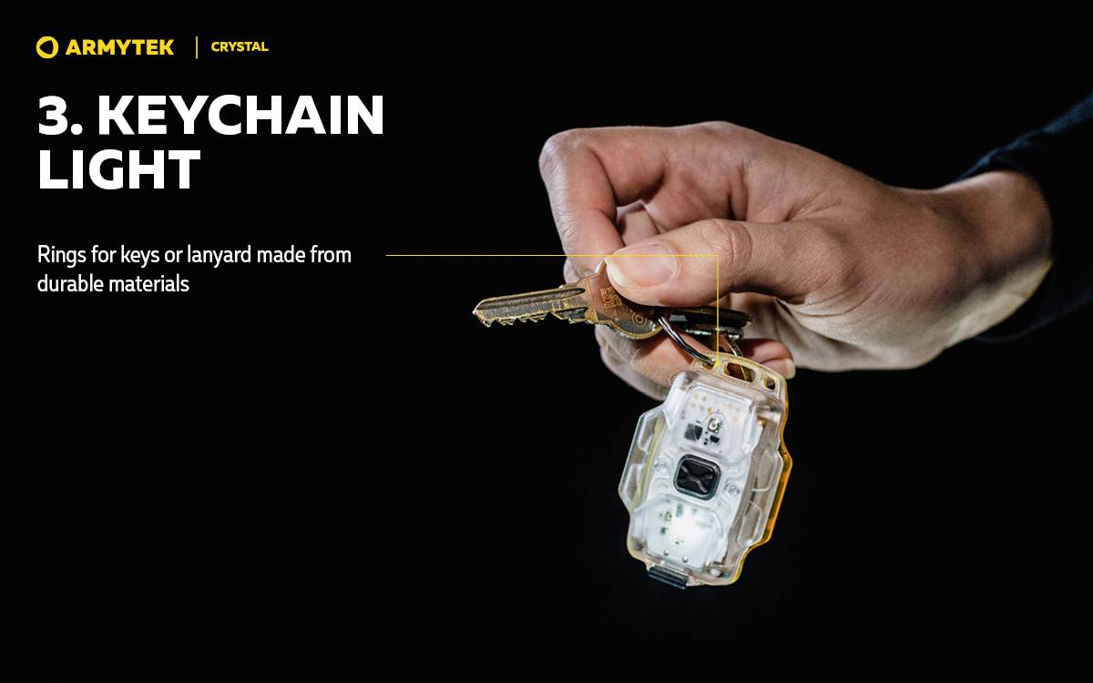 ArmyTek F07001G Crystal Grey Mobile Kleinleuchte LED Grau, Transparent