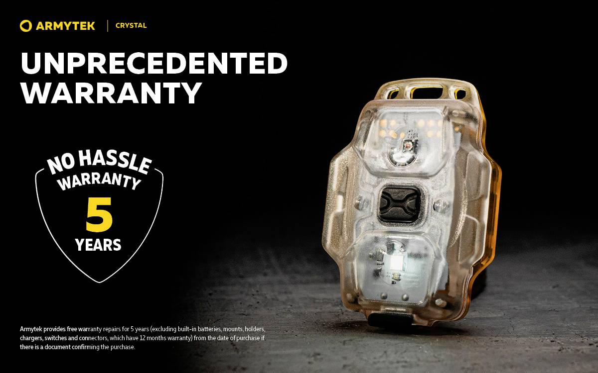 ArmyTek F07001Y Crystal Yellow Mobile Kleinleuchte LED Gelb, Transparent