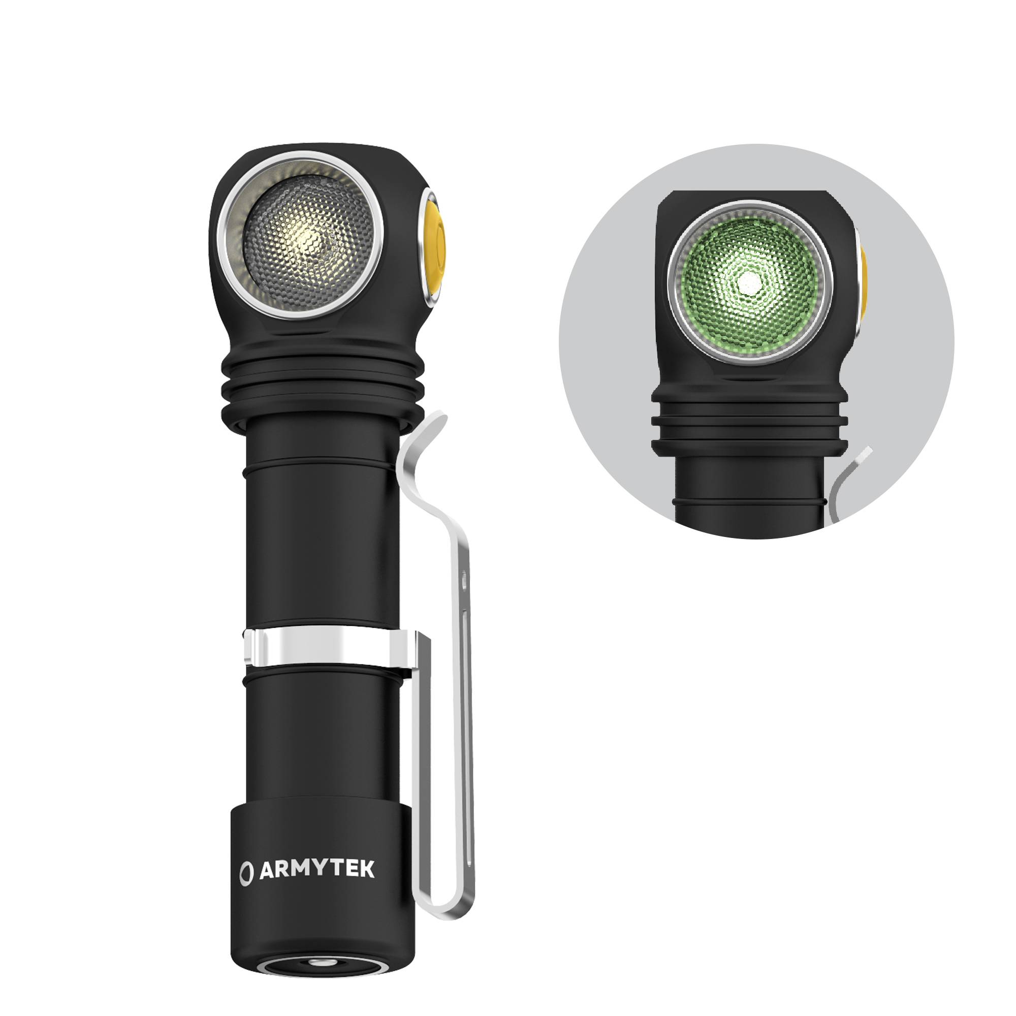 ArmyTek Wizard C2 WG Warm LED Stirnlampe akkubetrieben 1100lm 13h F09201W