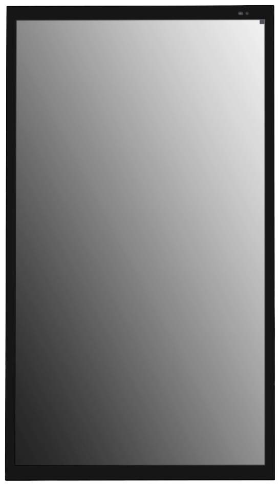 Ein rechteckiger, schwarzer Bilderrahmen mit einem unsichtbaren Bild oder Spiegel, vor einem neutralen Hintergrund dargestellt.