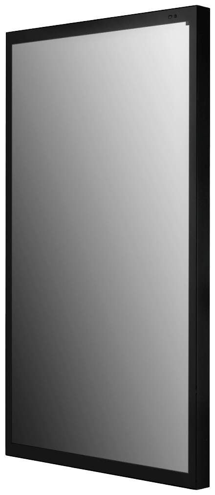 Schwarzer, rechteckiger Bildschirm mit glänzender Oberfläche.