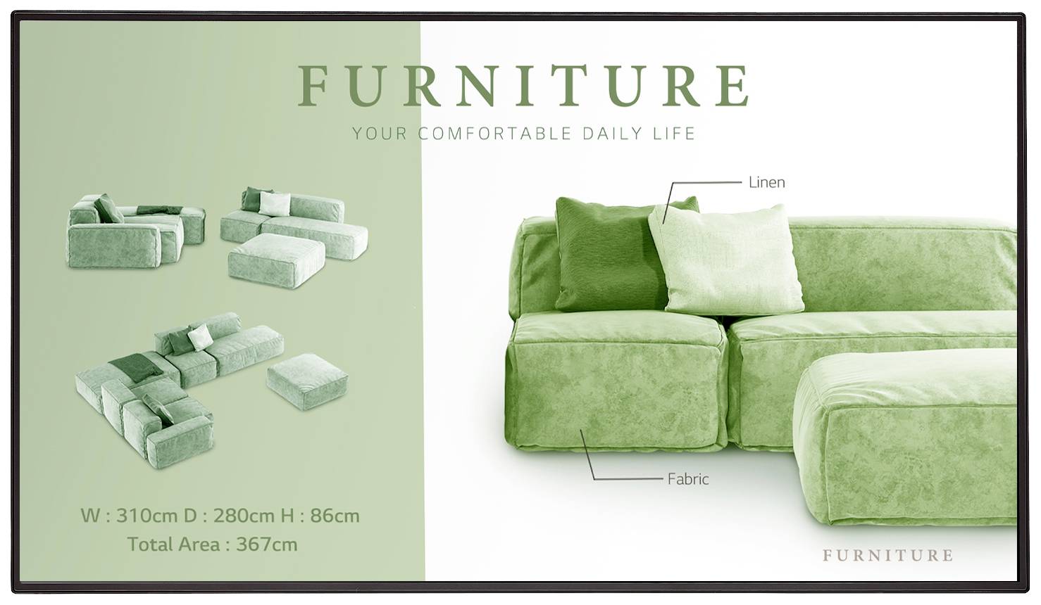 LG Electronics 55UM5N-H Digital Signage Display EEK: G (A - G) 139.7cm 55 Zoll 3840 x 2160 Pixel 24/7