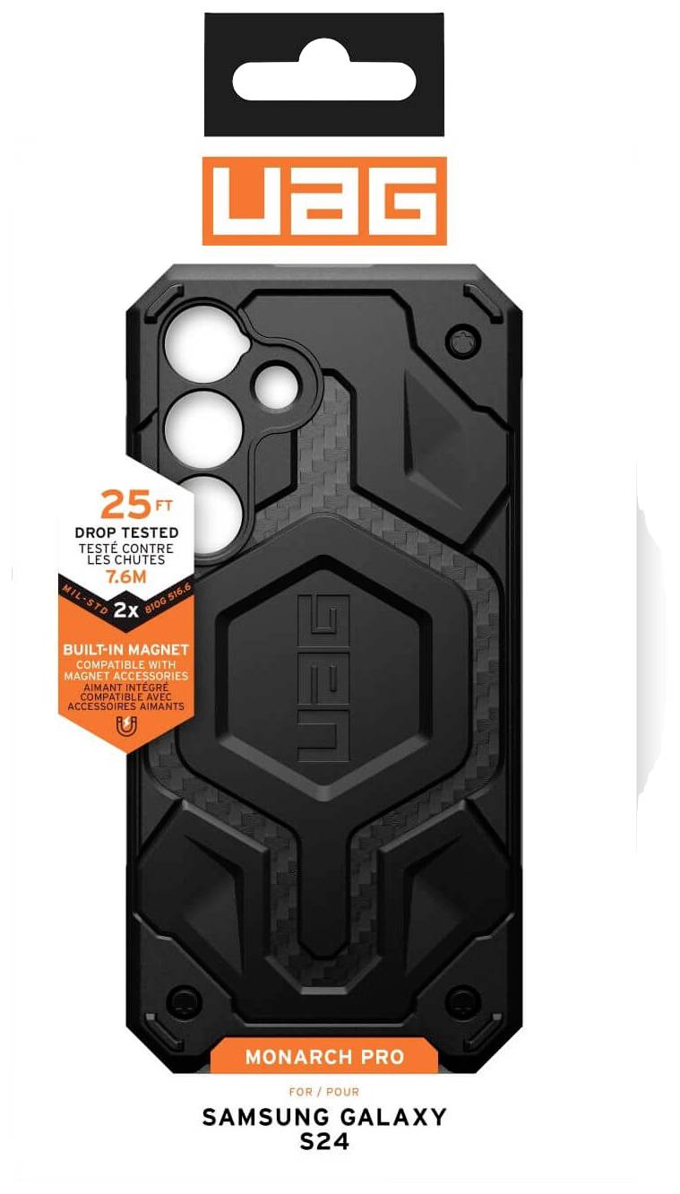Urban Armor Gear Monarch Pro Backcover Samsung Galaxy S24 Carbon MagSafe kompatibel 214412114242