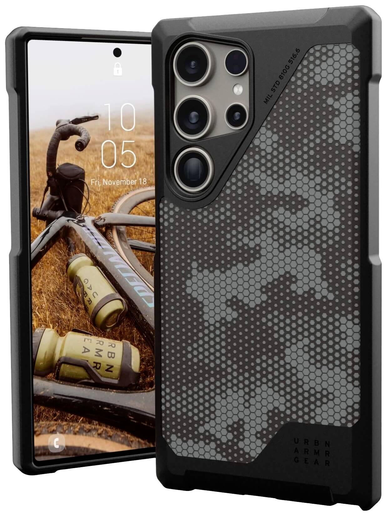 Urban Armor Gear Metropolis LT Backcover Samsung Galaxy S24 Ultra Camouflage, Graphit MagSafe kompatibel 214420113234