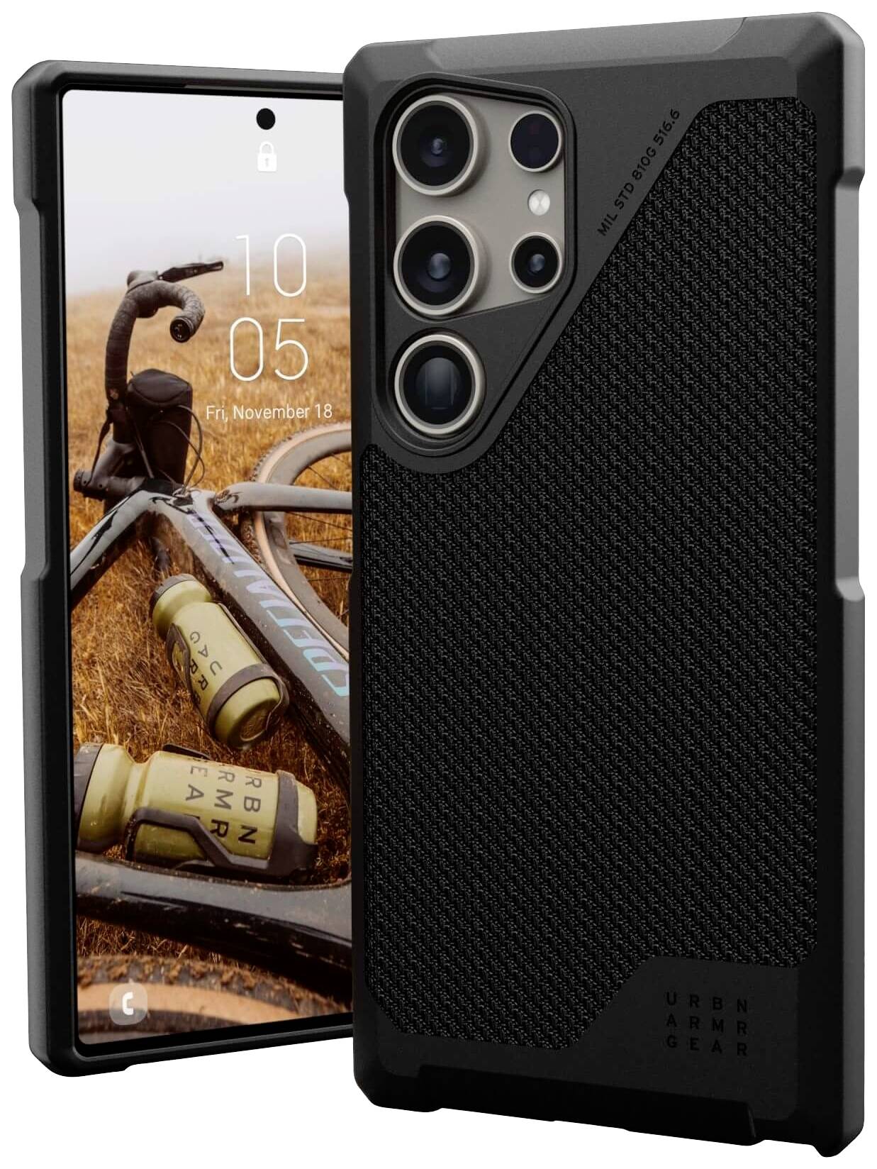Urban Armor Gear Metropolis LT Backcover Samsung Galaxy S24 Ultra Kevlar®, Schwarz MagSafe kompatibel 214420113940