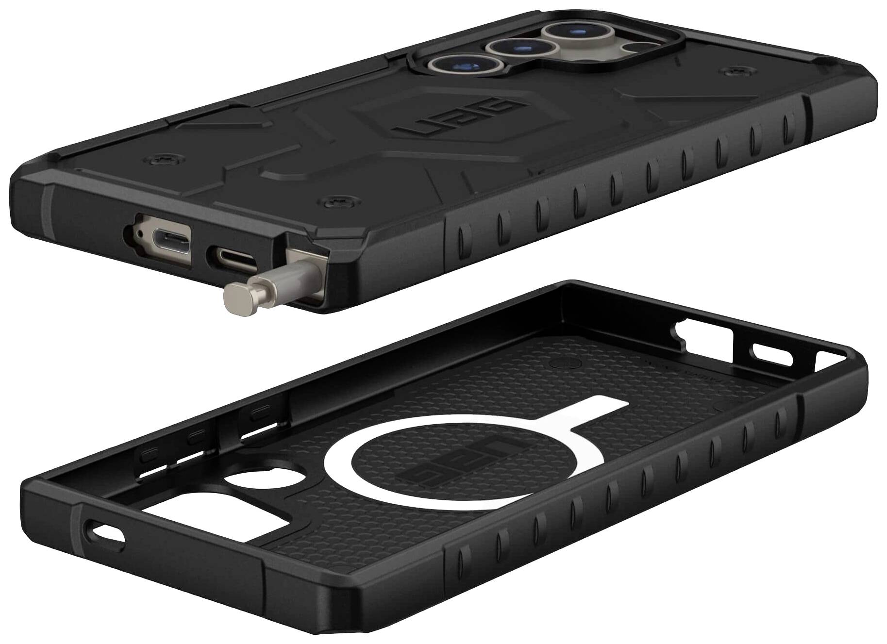 Urban Armor Gear Pathfinder Backcover Samsung Galaxy S24 Ultra Schwarz MagSafe kompatibel 214424114040