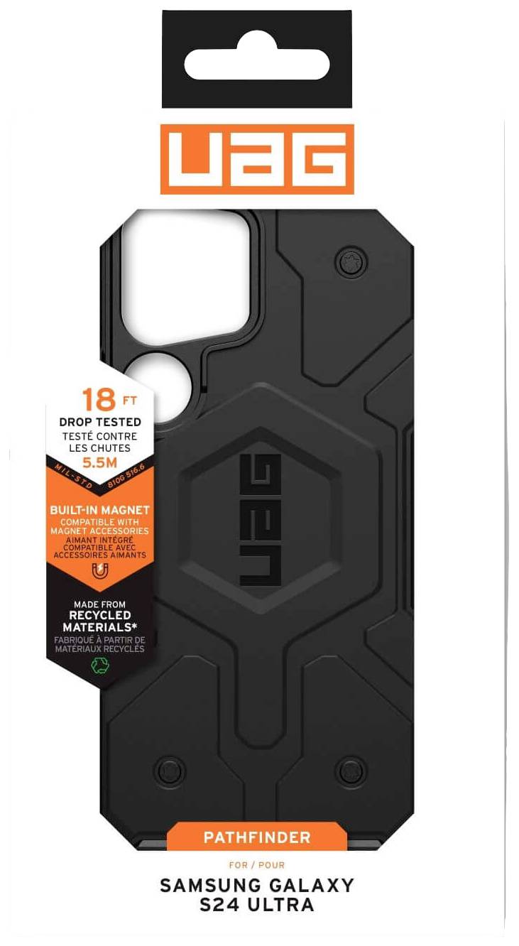 Urban Armor Gear Pathfinder Backcover Samsung Galaxy S24 Ultra Schwarz MagSafe kompatibel 214424114040