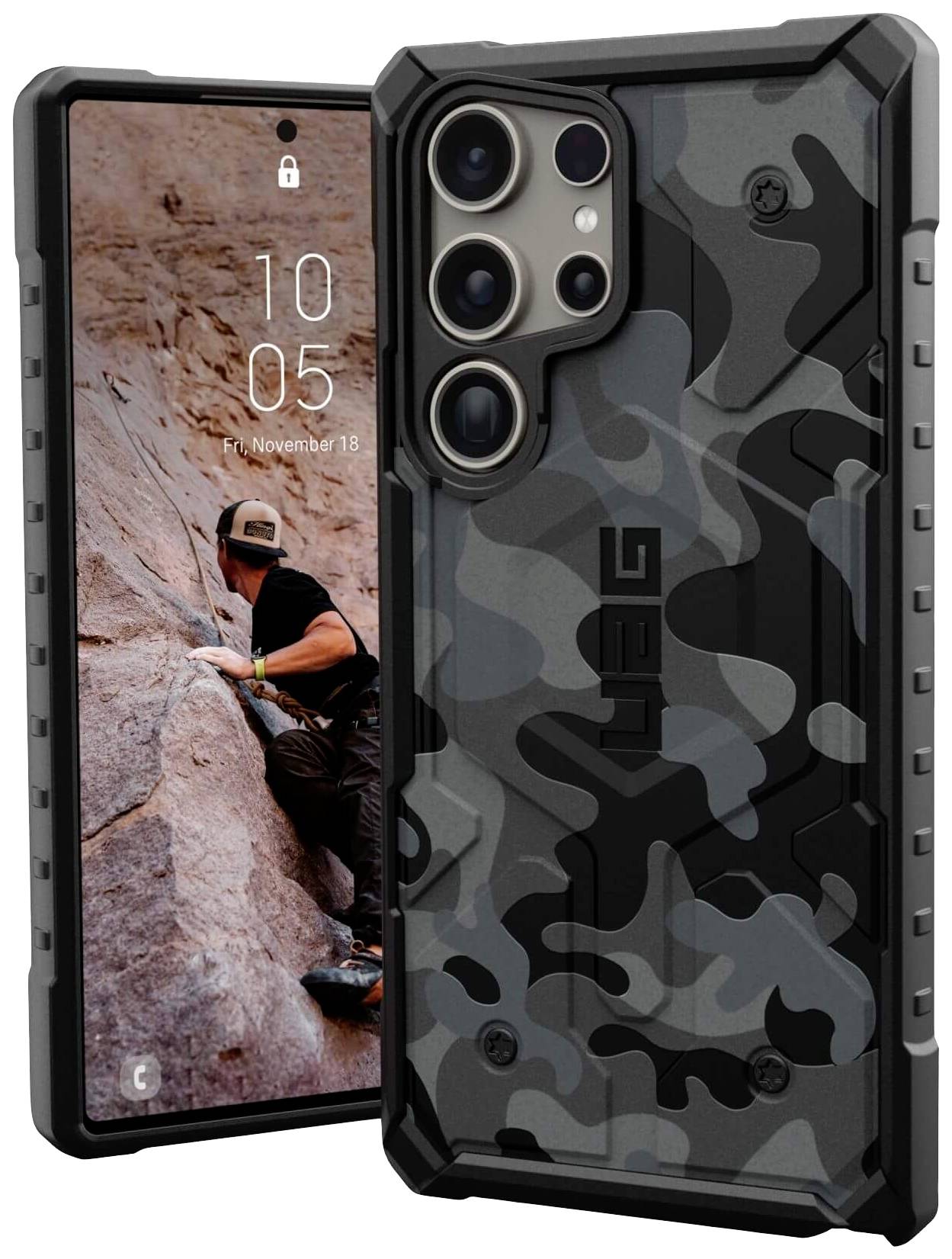 Urban Armor Gear Pathfinder SE Backcover Samsung Galaxy S24 ultra Camouflage, Midnight MagSafe kompatibel 214426114061