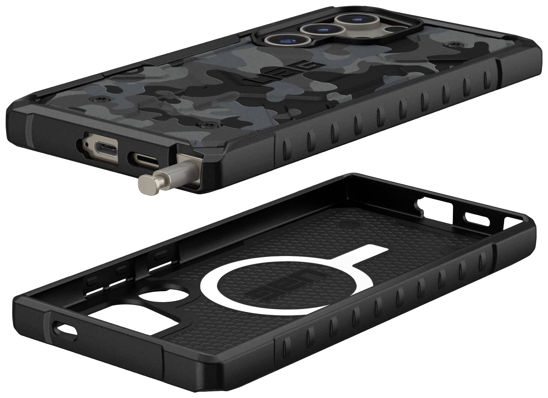 Urban Armor Gear Pathfinder SE Backcover Samsung Galaxy S24 ultra Camouflage, Midnight MagSafe kompatibel 214426114061